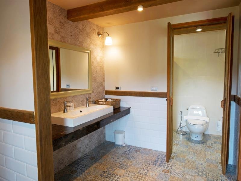 Bathroom interior at Mela Garden