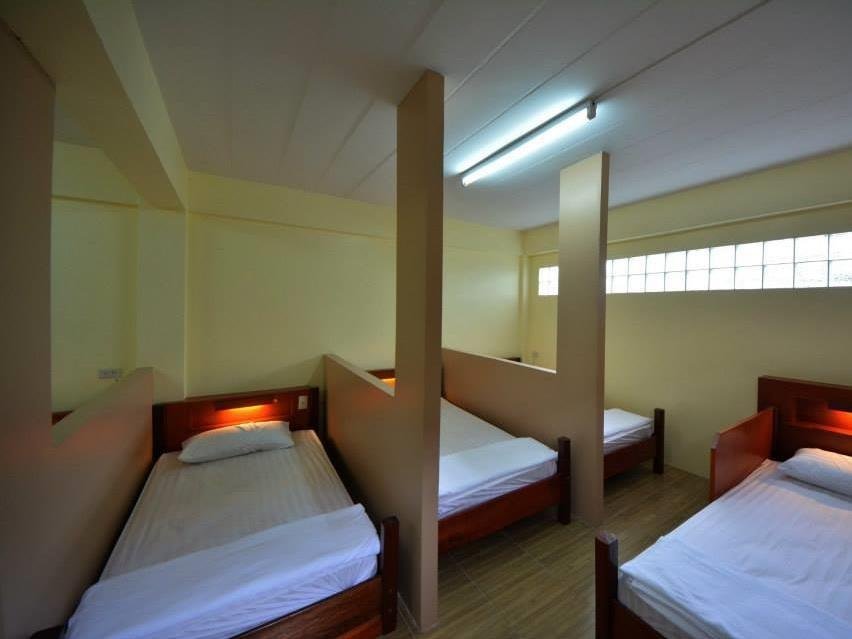 Shared sleeping room at Phangan Barsay Hostel
